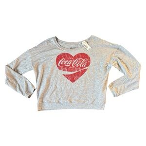 Coca-Cola Kohl's Womens Gray Long Sleeve Top